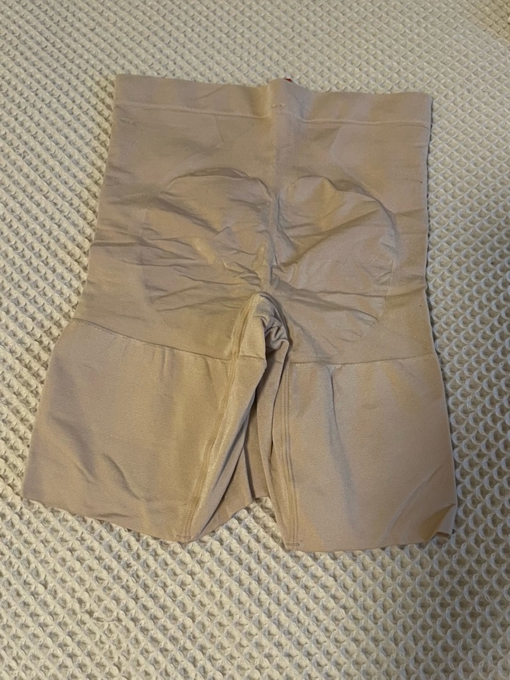 SPANX SMALL High-Waist Nude Shaping Bodysuit Shorts - Picture 9 of 10
